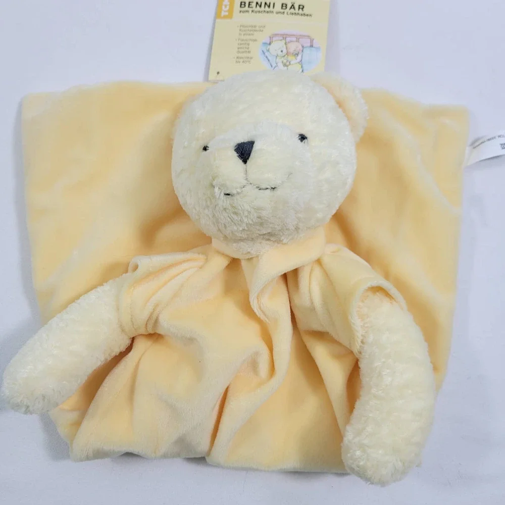 Benni Bar Lovey From Germany Security Blanket Soft & Yellow NWT 7126-1PL5
